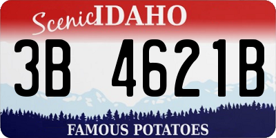 ID license plate 3B4621B