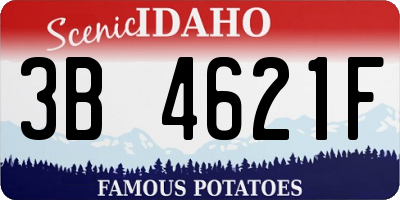 ID license plate 3B4621F