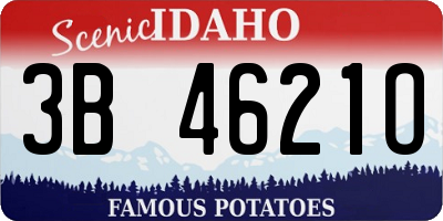 ID license plate 3B4621O