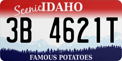 ID license plate 3B4621T