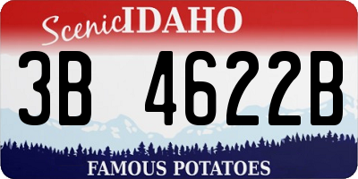 ID license plate 3B4622B
