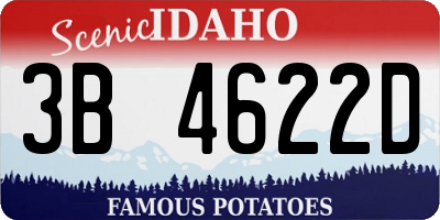 ID license plate 3B4622D