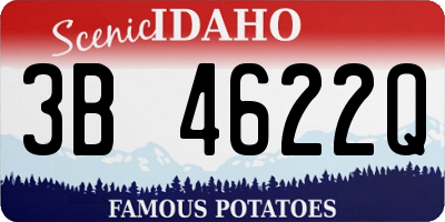 ID license plate 3B4622Q