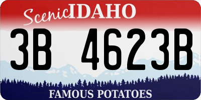 ID license plate 3B4623B