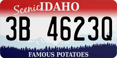 ID license plate 3B4623Q