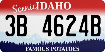 ID license plate 3B4624B