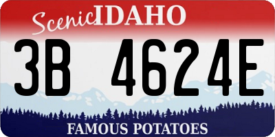 ID license plate 3B4624E