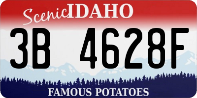 ID license plate 3B4628F