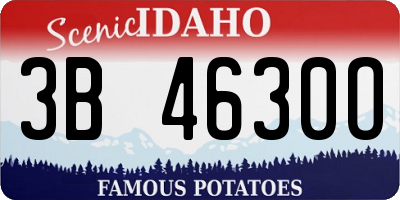 ID license plate 3B4630O