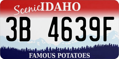 ID license plate 3B4639F