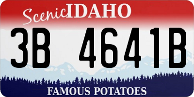 ID license plate 3B4641B