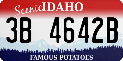 ID license plate 3B4642B