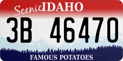 ID license plate 3B4647O