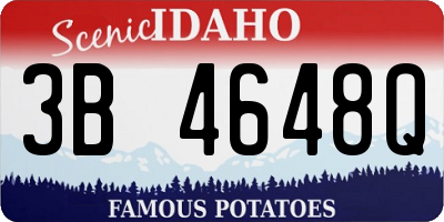 ID license plate 3B4648Q