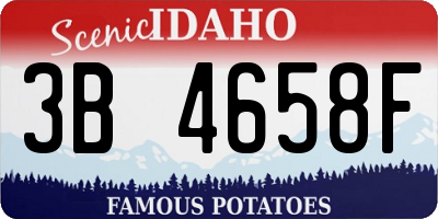ID license plate 3B4658F
