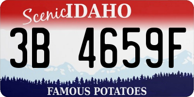 ID license plate 3B4659F