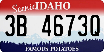 ID license plate 3B4673Q