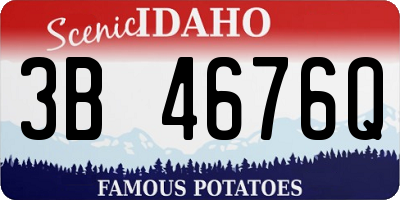 ID license plate 3B4676Q