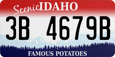 ID license plate 3B4679B