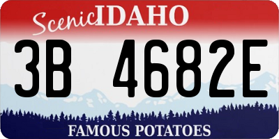 ID license plate 3B4682E