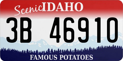 ID license plate 3B4691O