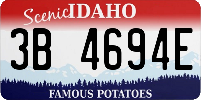 ID license plate 3B4694E