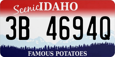 ID license plate 3B4694Q