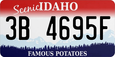 ID license plate 3B4695F