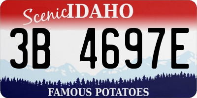ID license plate 3B4697E
