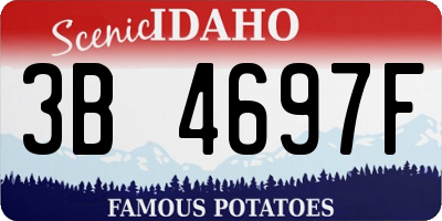ID license plate 3B4697F