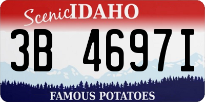 ID license plate 3B4697I