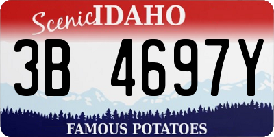 ID license plate 3B4697Y
