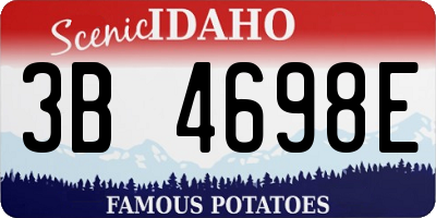 ID license plate 3B4698E