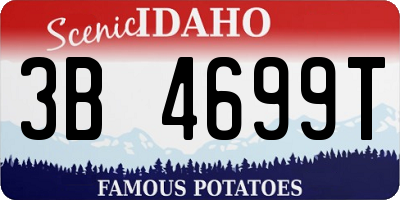 ID license plate 3B4699T