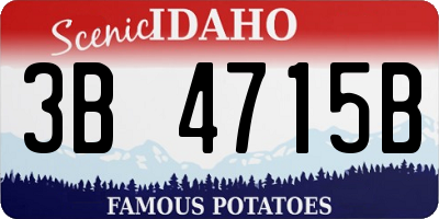 ID license plate 3B4715B