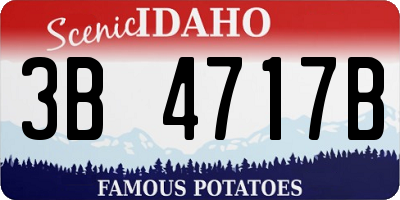 ID license plate 3B4717B