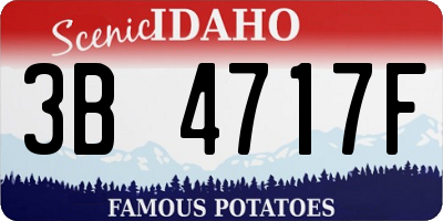 ID license plate 3B4717F