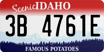 ID license plate 3B4761E