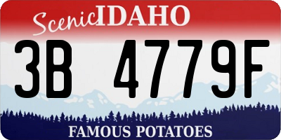 ID license plate 3B4779F