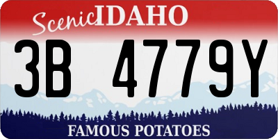 ID license plate 3B4779Y