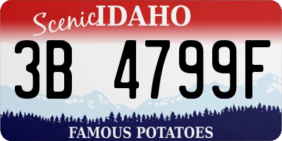 ID license plate 3B4799F