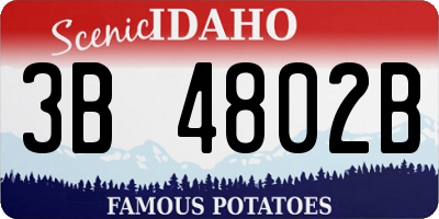 ID license plate 3B4802B