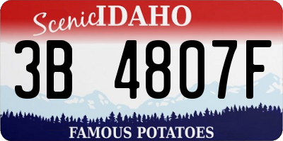ID license plate 3B4807F