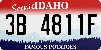 ID license plate 3B4811F