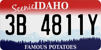 ID license plate 3B4811Y