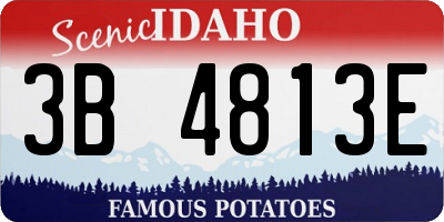 ID license plate 3B4813E
