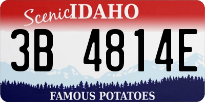 ID license plate 3B4814E