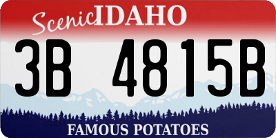 ID license plate 3B4815B