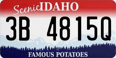 ID license plate 3B4815Q
