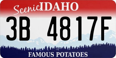 ID license plate 3B4817F
